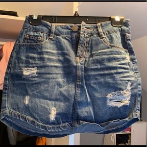 jean skirt